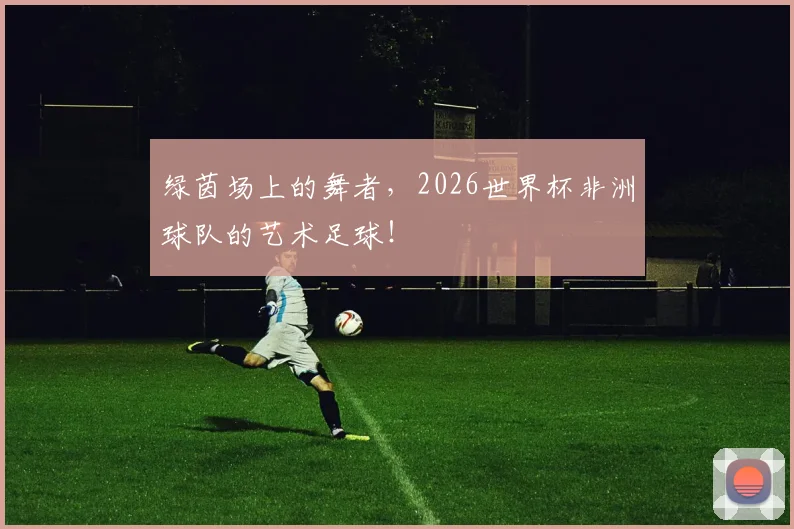 绿茵场上的舞者，2026世界杯非洲球队的艺术足球！